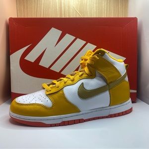 Size 10W - Nike Dunk High University Gold Orange 2021 - DQ4691-700